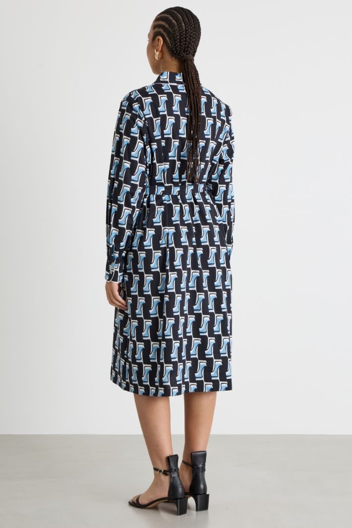 Abito chemisier in popeline Intrend - 4