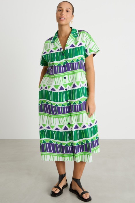 Abito chemisier in popeline