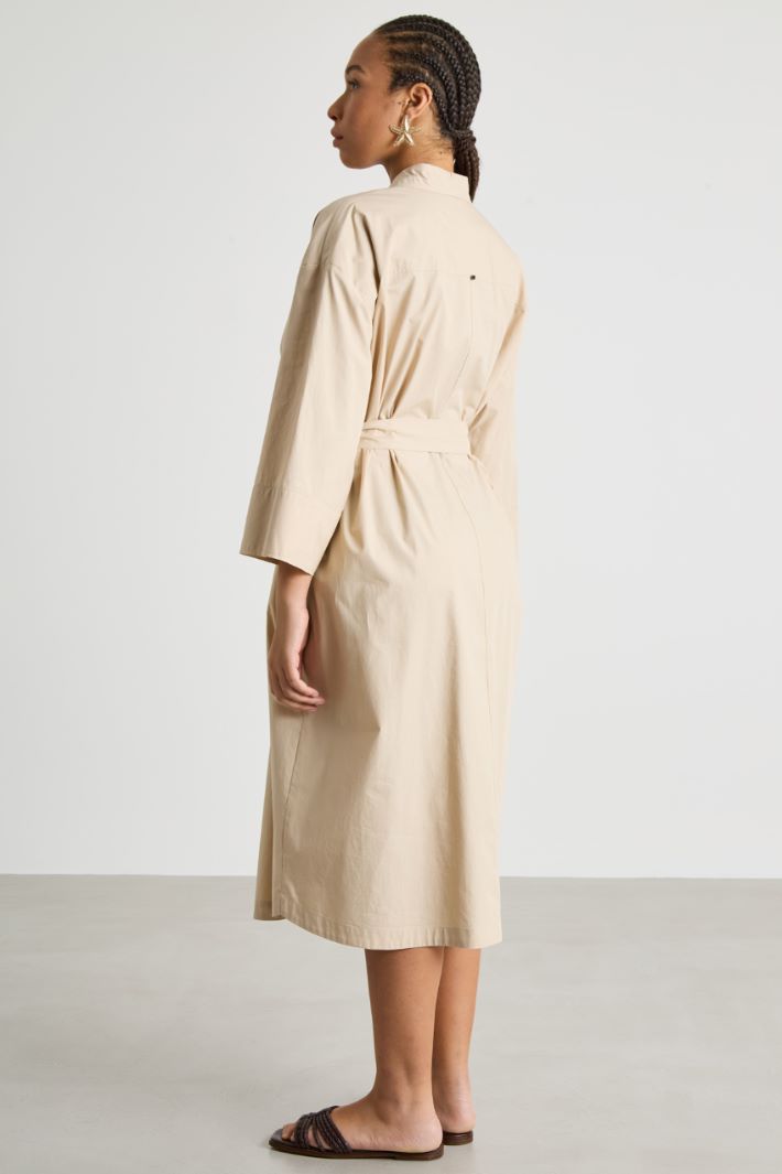 Belted poplin shirt dress Intrend - 4
