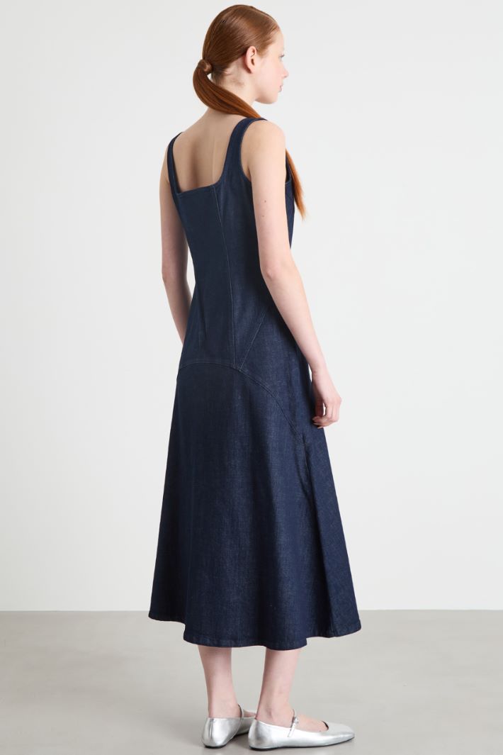 Denim midi dress Intrend - 4