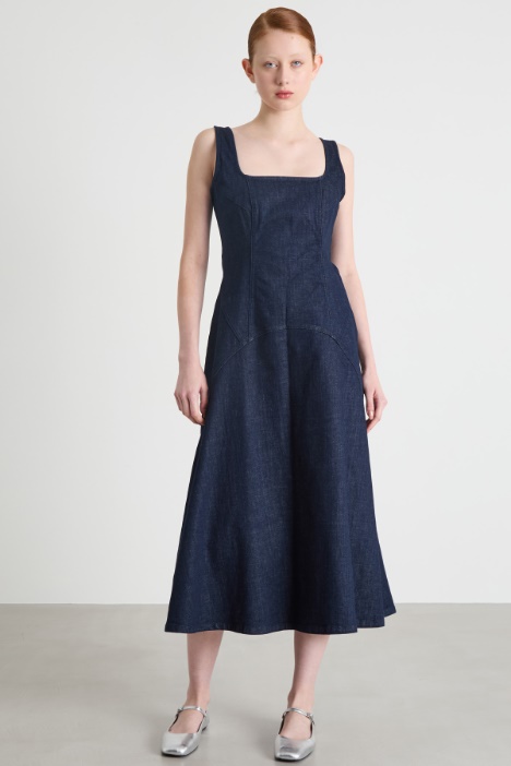 Abito midi in jeans