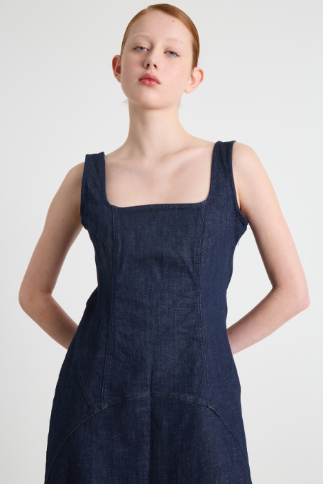 Abito midi in jeans