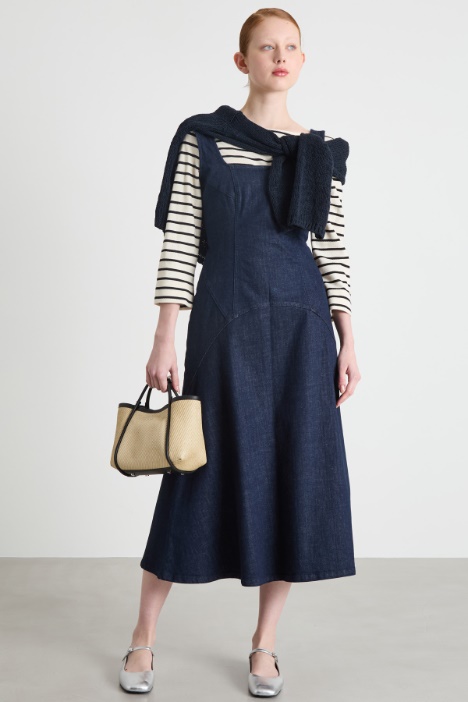 Denim midi dress Intrend