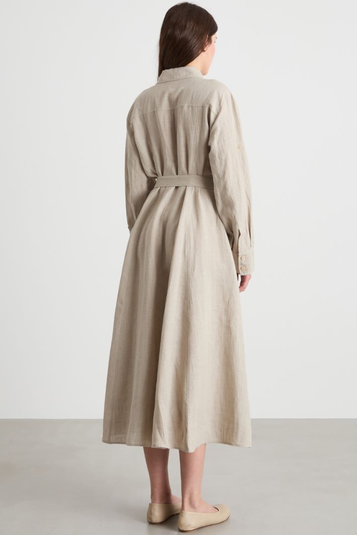 Linen shirt dress Intrend - 4