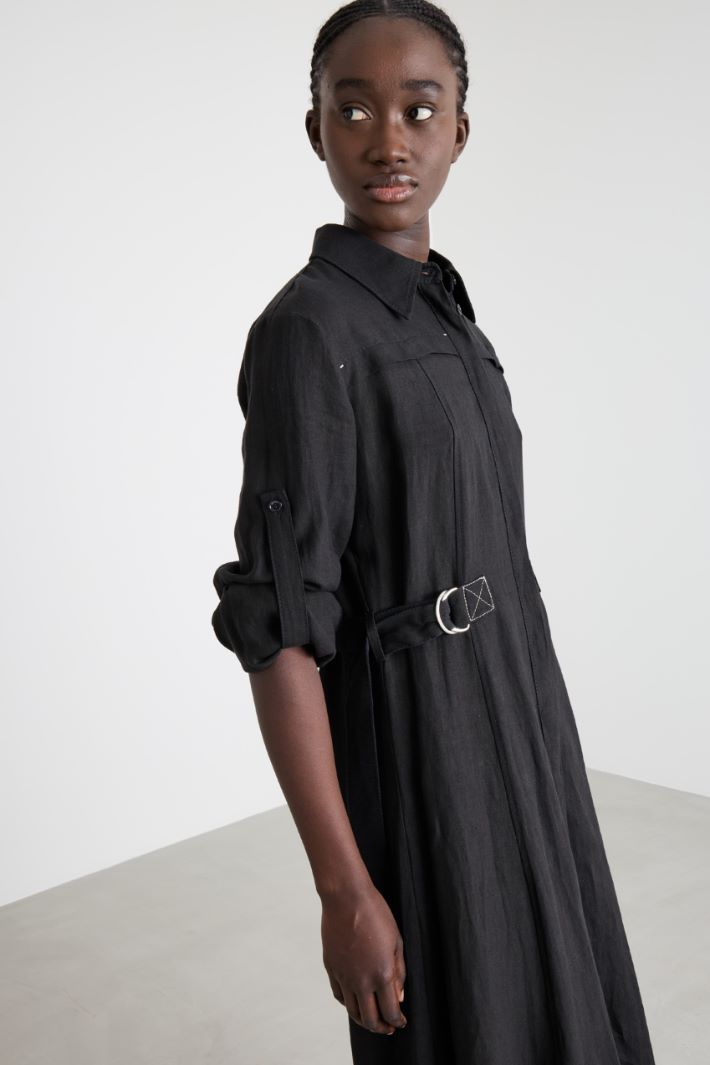Linen shirt dress Intrend - 3
