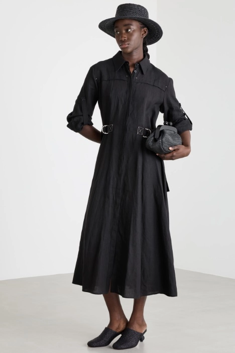 Linen shirt dress - Intrend