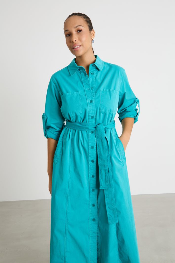 Gabardine shirt dress Intrend - 2