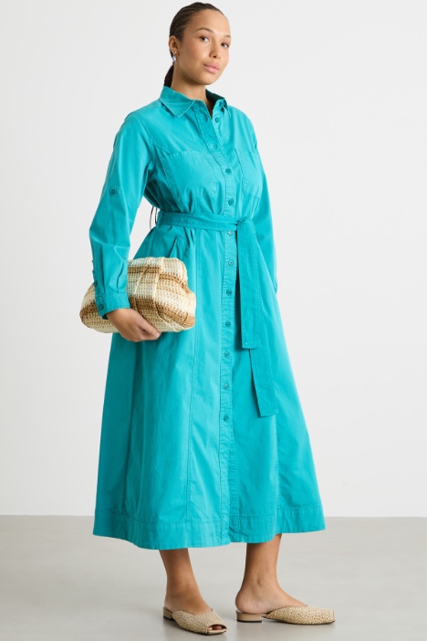 Gabardine shirt dress Intrend