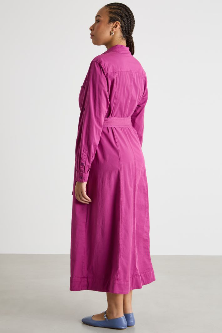 Gabardine shirt dress Intrend - 4