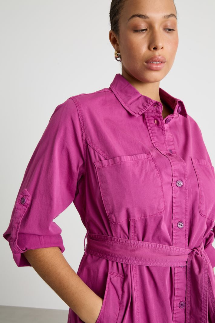 Gabardine shirt dress Intrend - 3