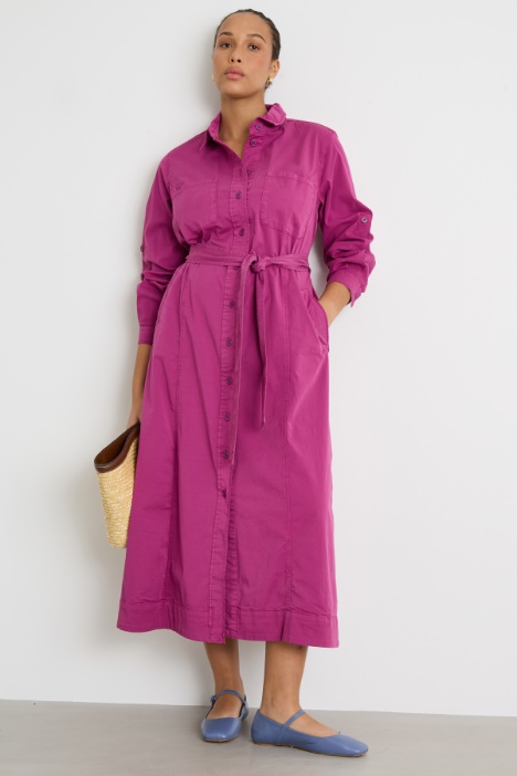 Gabardine shirt dress Intrend