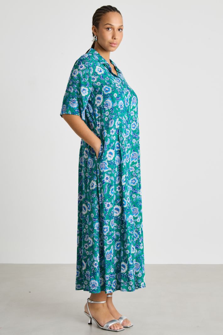 Long printed shirt dress Intrend - 2