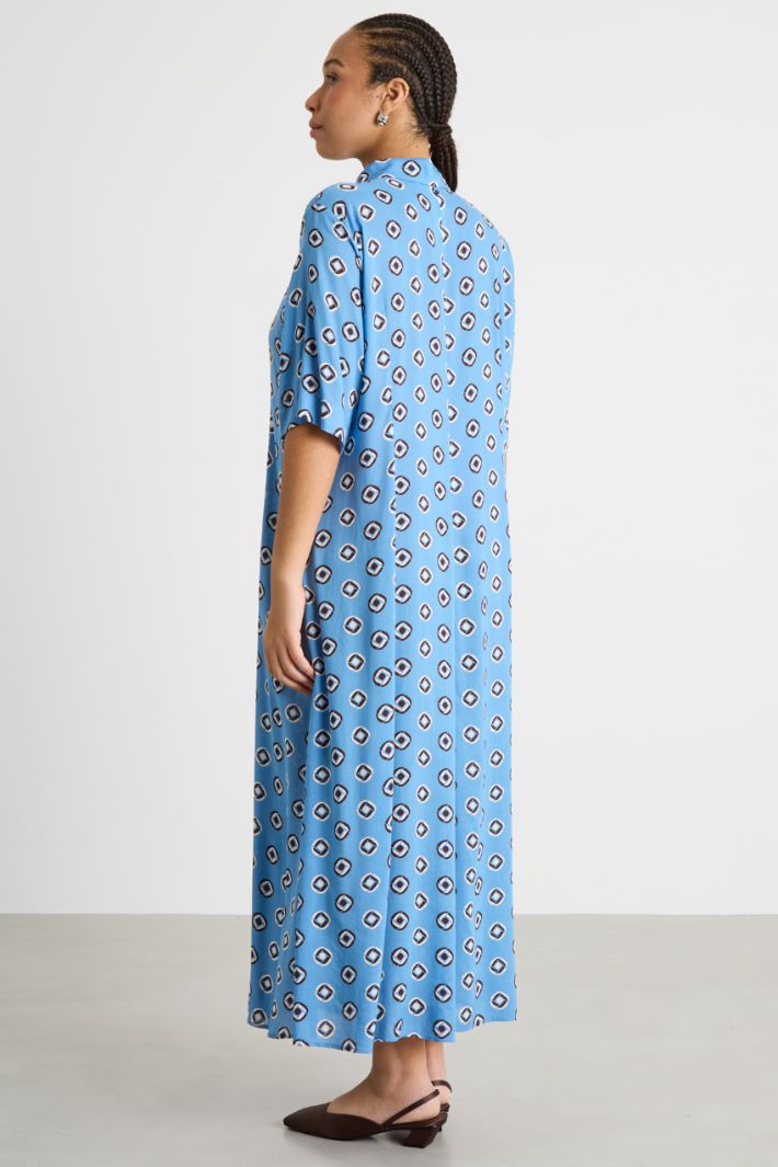 Long printed shirt dress Intrend - 4