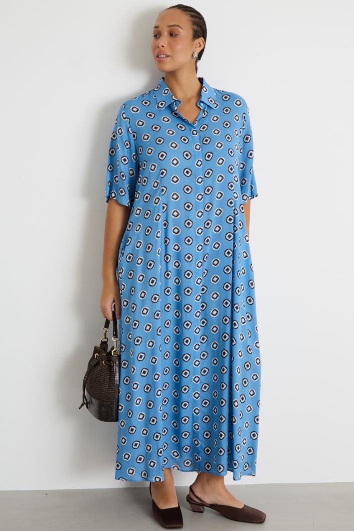 Long printed shirt dress Intrend