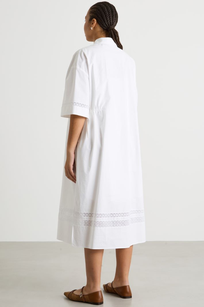 Lace-trimmed shirt dress Intrend - 4