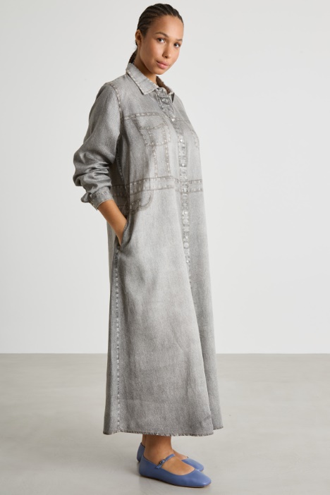 Abito chemisier effetto jeans