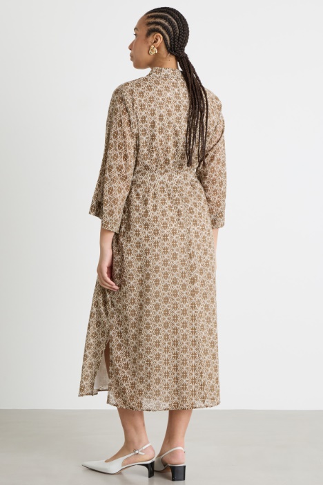 Abito in voile con stampa