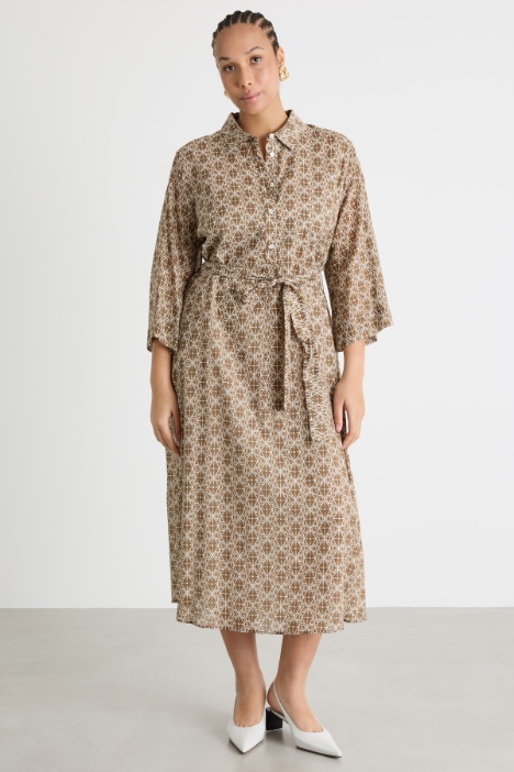 Abito in voile con stampa