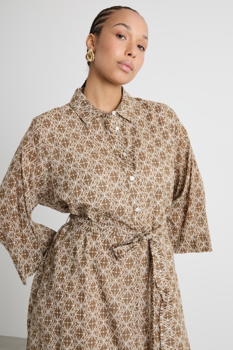 Abito in voile con stampa