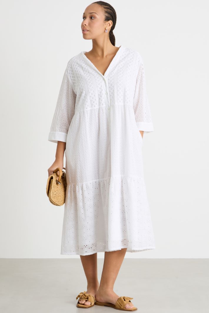 Broderie anglaise shirt dress Intrend