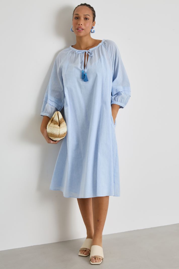 Wide canvas dress Intrend