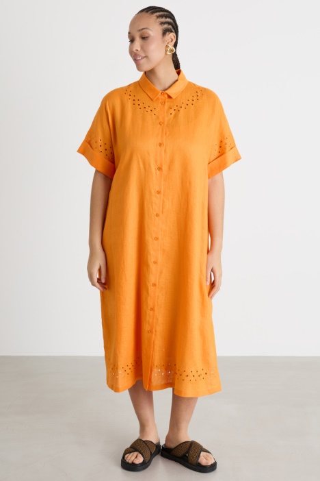 Abito chemisier in tela traforato