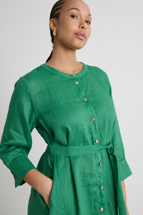 Abito chemisier con sottoveste