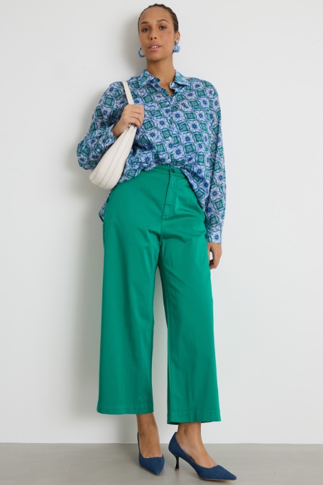 Camicia in mussola stampata Intrend