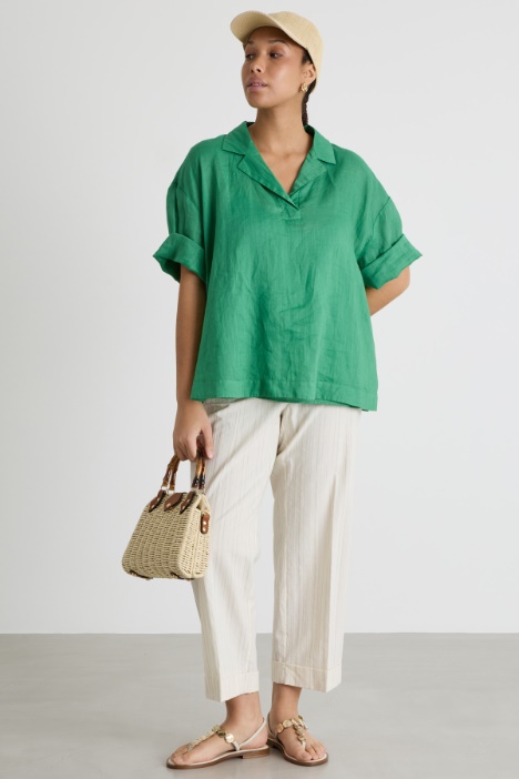 Ramie Blouse and Camisole Set Intrend