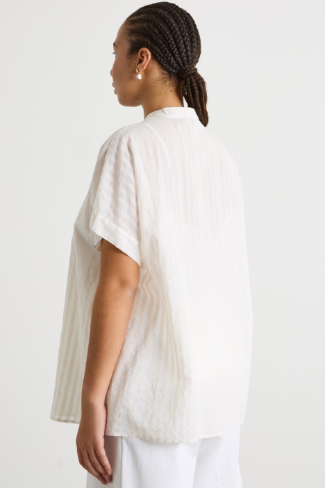 Camicia ampia in organza