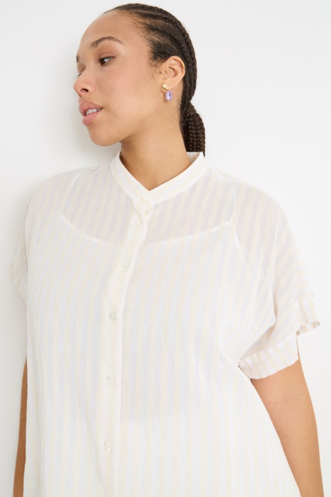 Camicia ampia in organza