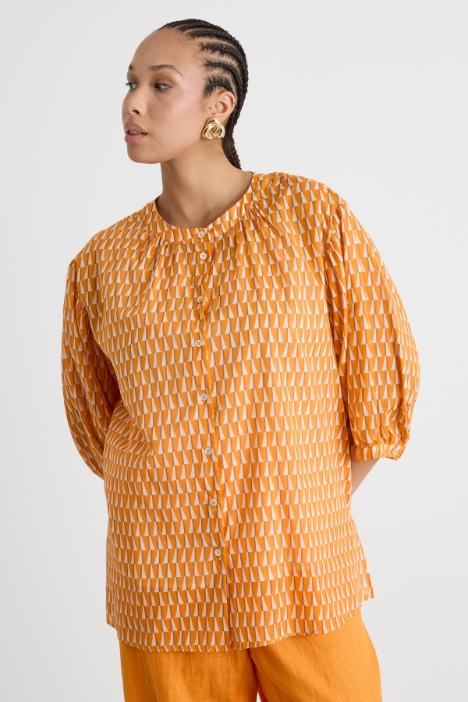 Voile Blouse with Camisole Intrend