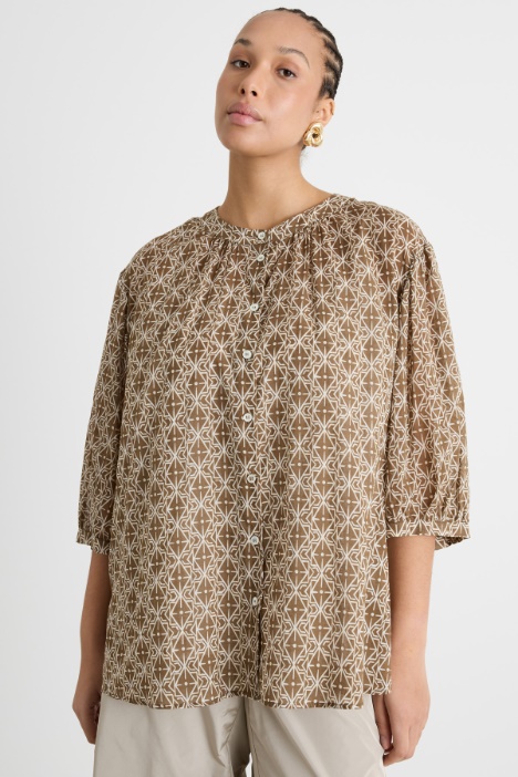 Voile Blouse with Camisole Intrend