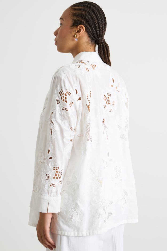 Casacca in mussola ricamata Intrend - 4