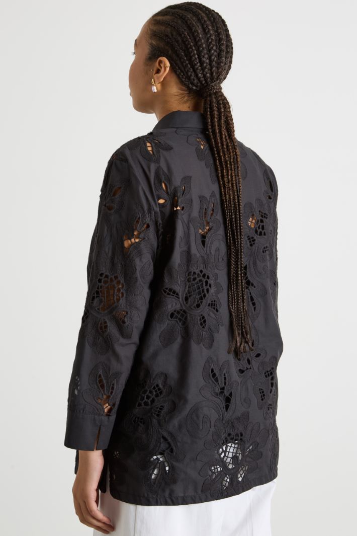 Casacca in mussola ricamata Intrend - 4