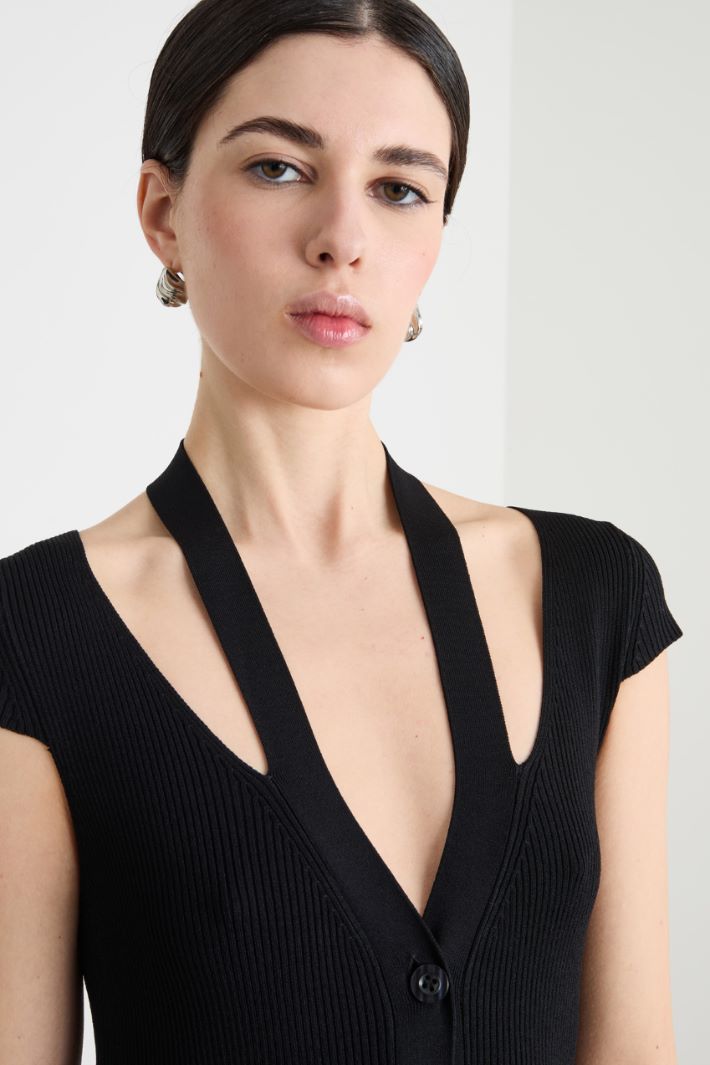 Cut-out knit maxi dress Intrend - 2