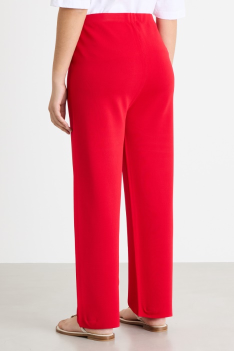 Pantaloni in maglia di viscosa