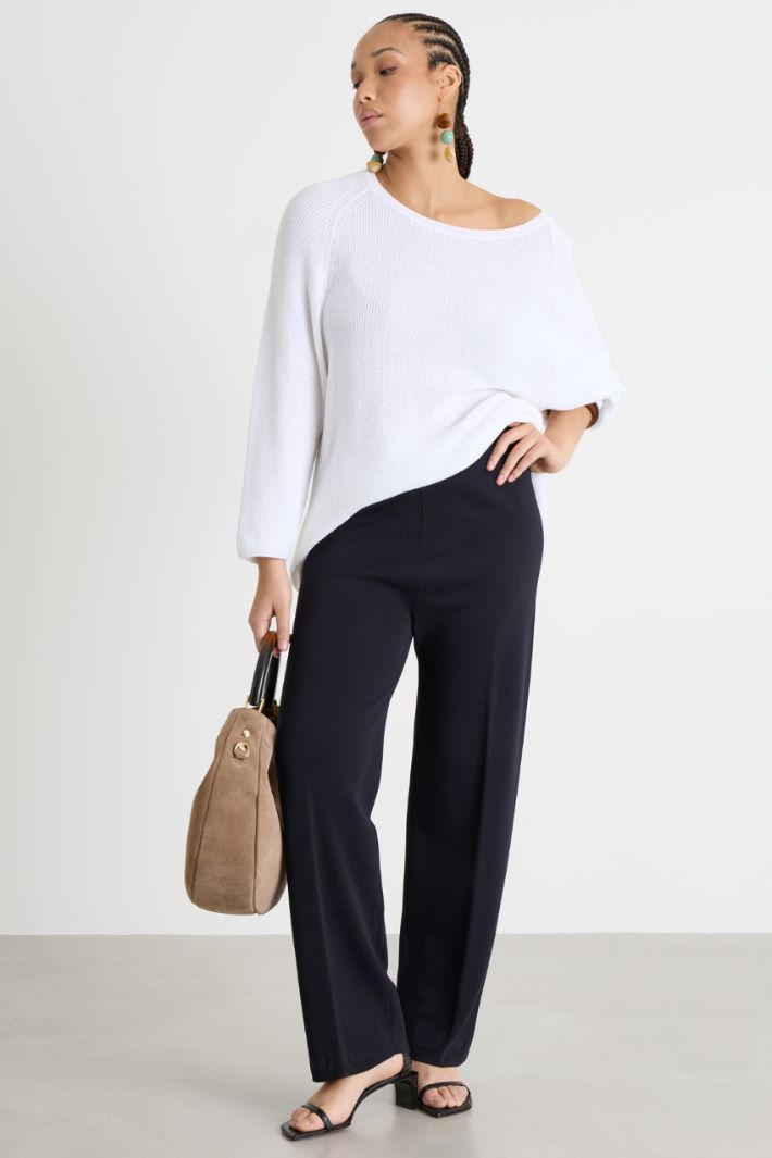 Pantaloni in maglia di viscosa Intrend