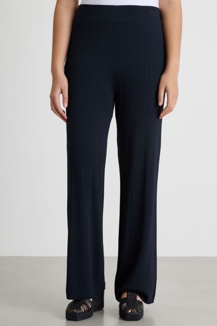 Pantalone in maglia a coste Intrend - 2