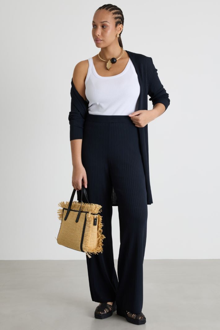 Pantalone in maglia a coste Intrend