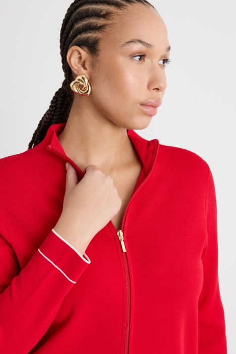 Cárdigan con cremallera