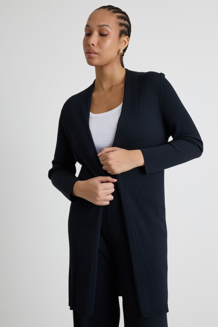 Cardigan open-front a coste Intrend - 2