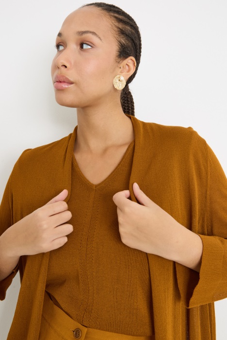 Cardigan open-front