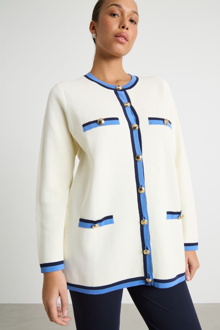 Cárdigan con detalles en contraste Intrend - 2