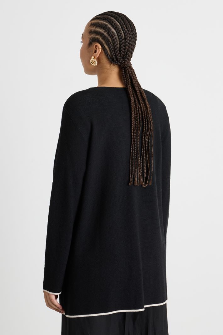 Cardigan with contrast detailing Intrend - 4