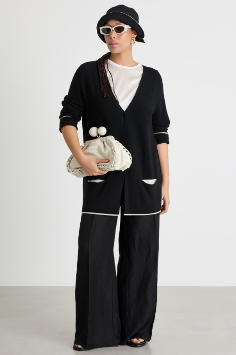 Cardigan with contrast detailing Intrend