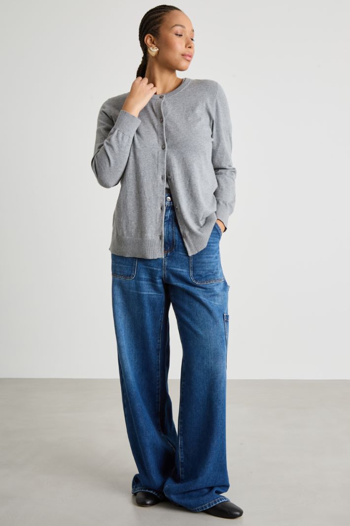 Round-neck cardigan Intrend