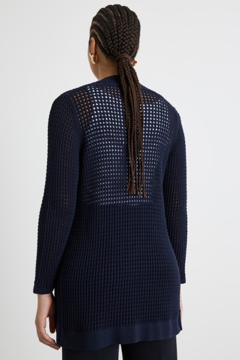 Cardigan a punto traforato