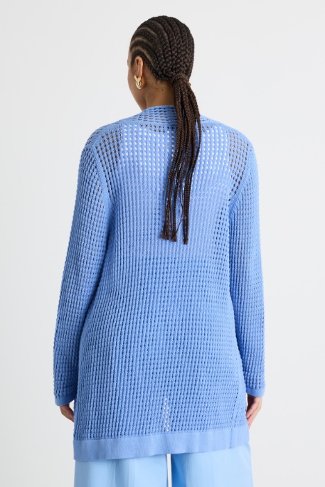 Cardigan a punto traforato