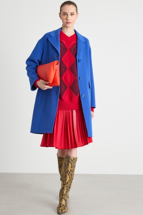 Oversized diamond-pattern jumper Intrend